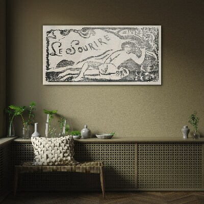 Tableau photo sur verre Sourire en mouvement
