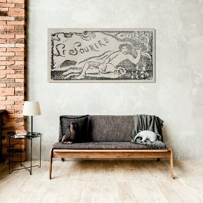 Tableau photo sur verre Sourire en mouvement