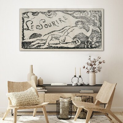 Tableau photo sur verre Sourire en mouvement