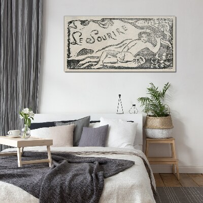Tableau photo sur verre Sourire en mouvement