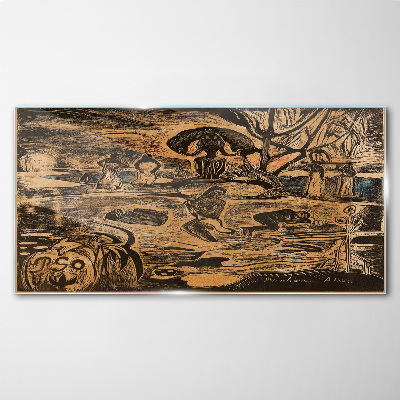 Tableau sur verre Un après-midi d'été au bord du lac