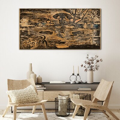 Tableau sur verre Un après-midi d'été au bord du lac