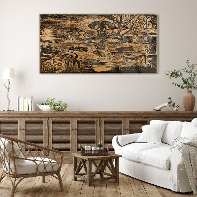 Tableau sur verre Un après-midi d'été au bord du lac