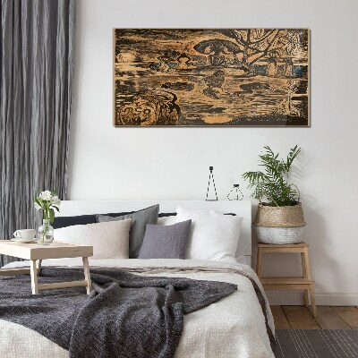 Tableau sur verre Un après-midi d'été au bord du lac