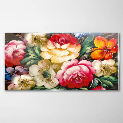 Tableau en verre Festival des Fleurs et des Couleurs