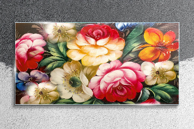 Tableau en verre Festival des Fleurs et des Couleurs