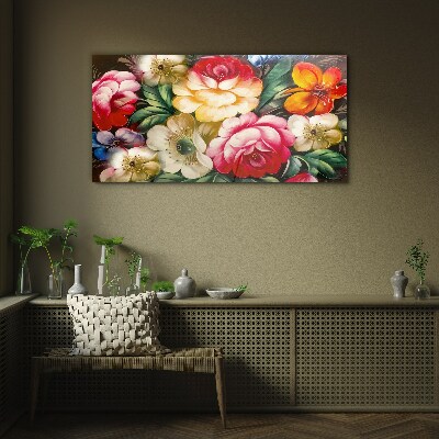 Tableau en verre Festival des Fleurs et des Couleurs