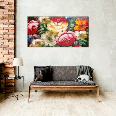 Tableau en verre Festival des Fleurs et des Couleurs