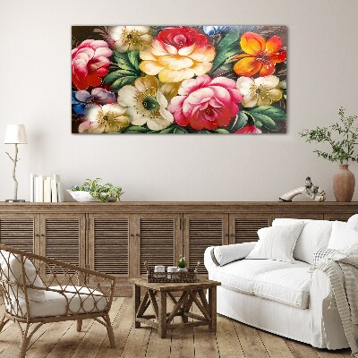 Tableau en verre Festival des Fleurs et des Couleurs