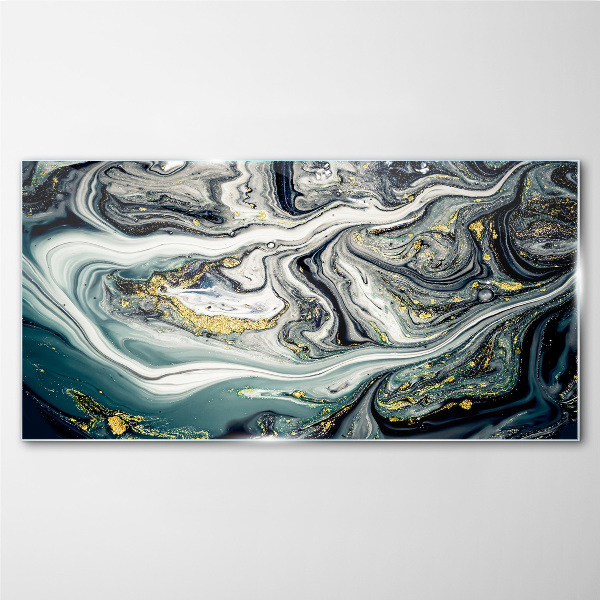 Tableau verre imprimé Des veines d'or dans les profondeurs de la mer