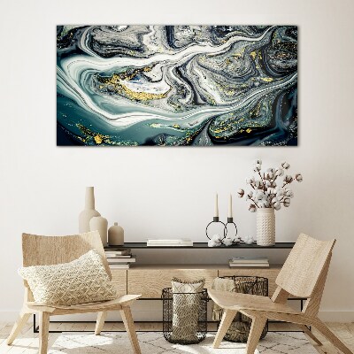 Tableau verre imprimé Des veines d'or dans les profondeurs de la mer