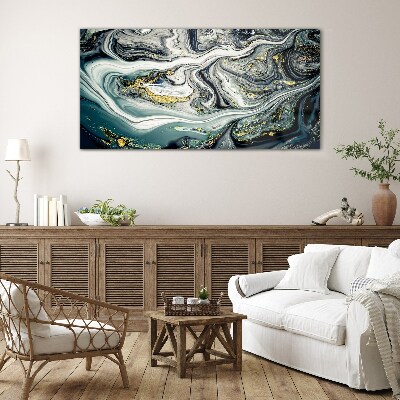 Tableau verre imprimé Des veines d'or dans les profondeurs de la mer
