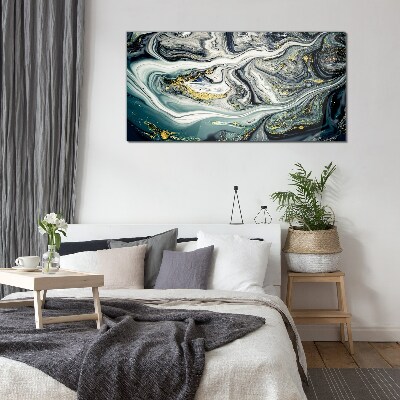 Tableau verre imprimé Des veines d'or dans les profondeurs de la mer