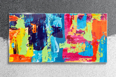 Tableau photo sur verre Abstraction colorée sur verre