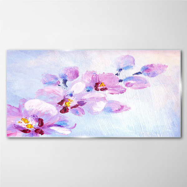 Tableau verre imprimé Un rêve floral aux tons pastel