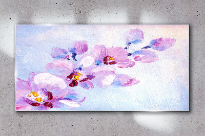 Tableau verre imprimé Un rêve floral aux tons pastel