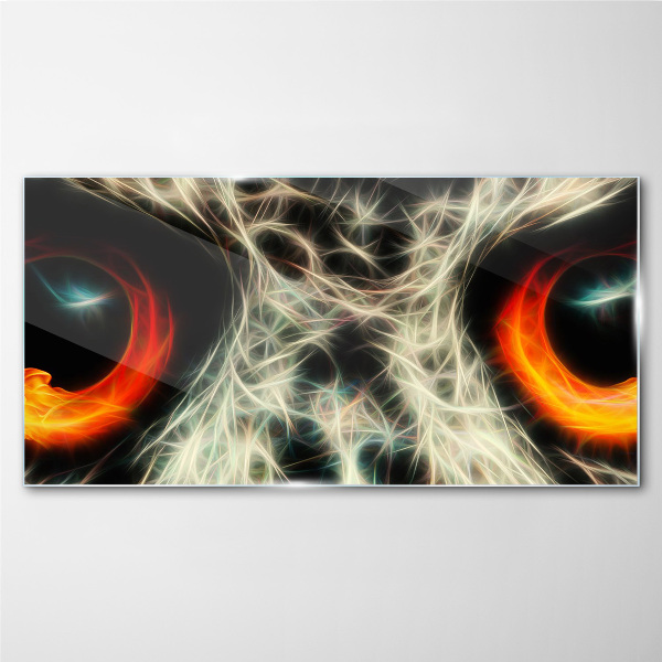 Tableau photo sur verre Yeux de feu et de mystère
