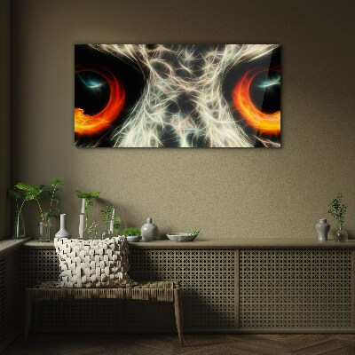 Tableau photo sur verre Yeux de feu et de mystère