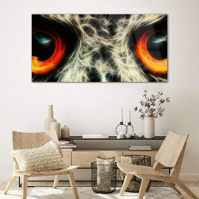 Tableau photo sur verre Yeux de feu et de mystère