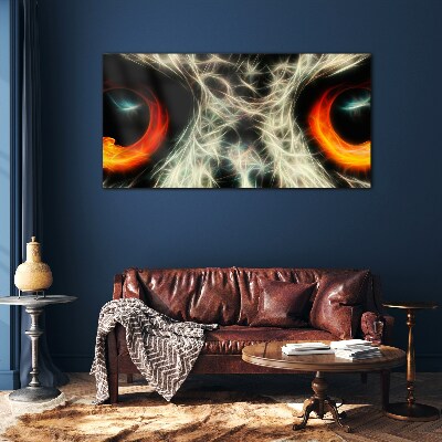 Tableau photo sur verre Yeux de feu et de mystère
