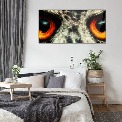 Tableau photo sur verre Yeux de feu et de mystère