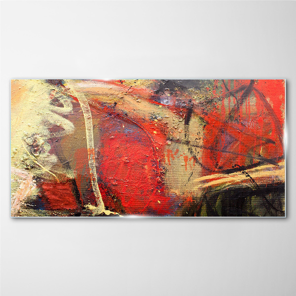 Tableau imprimé sur verre Paysage abstrait aux couleurs intenses
