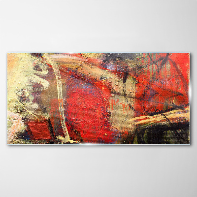 Tableau imprimé sur verre Paysage abstrait aux couleurs intenses