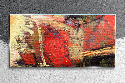 Tableau imprimé sur verre Paysage abstrait aux couleurs intenses