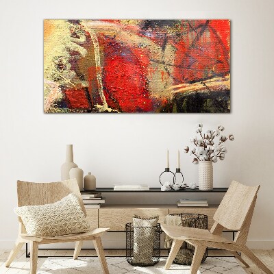 Tableau imprimé sur verre Paysage abstrait aux couleurs intenses