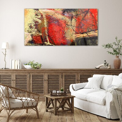 Tableau imprimé sur verre Paysage abstrait aux couleurs intenses