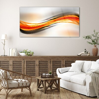 Tableau en verre Ondes de couleurs dynamiques