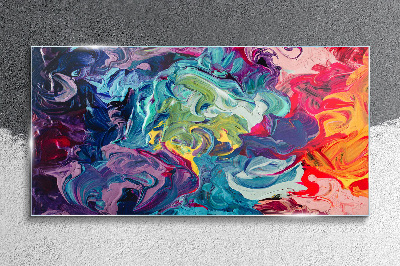 Tableau photo sur verre Un tourbillon coloré d'émotions