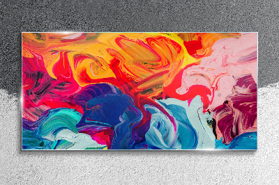 Tableau sur verre Une vague colorée d'émotions