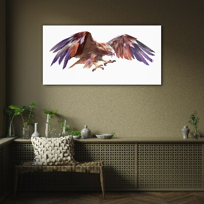 Tableau imprimé sur verre Vol dynamique de l'aigle