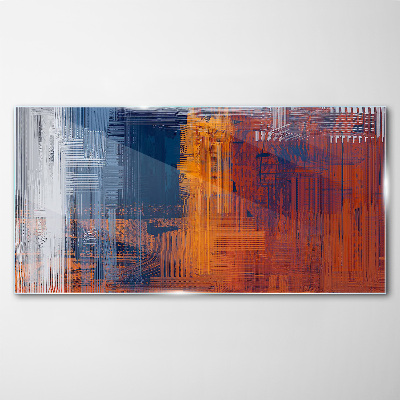 Tableau imprimé sur verre Nuances dynamiques d'abstraction