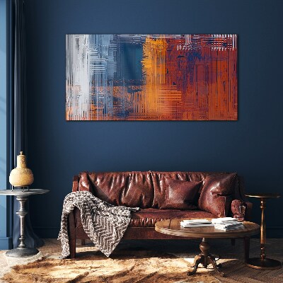 Tableau imprimé sur verre Nuances dynamiques d'abstraction