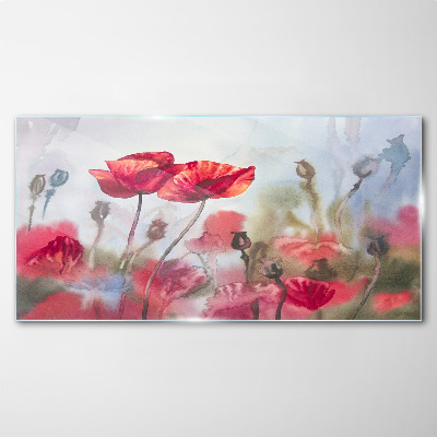 Tableau verre imprimé Rêves floraux aux tons pastel