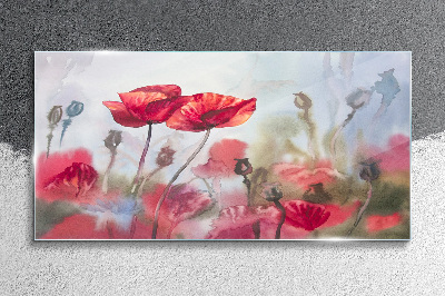 Tableau verre imprimé Rêves floraux aux tons pastel