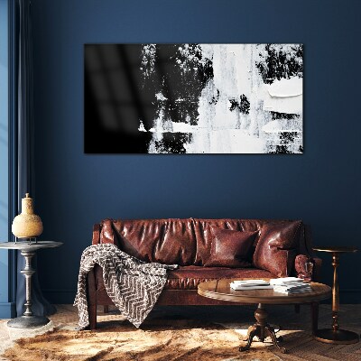 Tableau en verre Contraste noir et blanc
