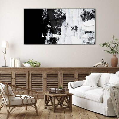 Tableau en verre Contraste noir et blanc
