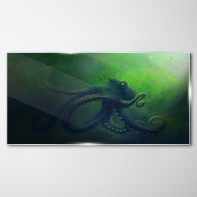Tableau verre imprimé Le monde mystérieux de la pieuvre