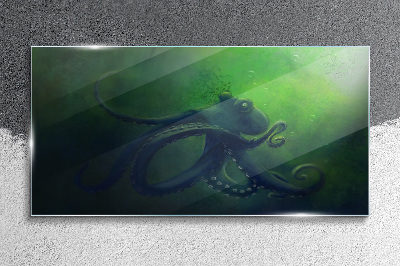 Tableau verre imprimé Le monde mystérieux de la pieuvre