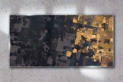 Tableau photo sur verre Blocs de couleurs abstraits