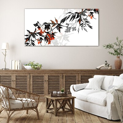 Tableau sur verre Composition végétale élégante