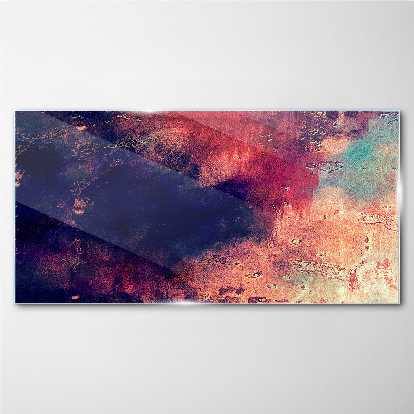 Tableau sur verre Paysage abstrait de couleurs