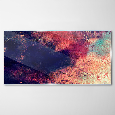 Tableau sur verre Paysage abstrait de couleurs
