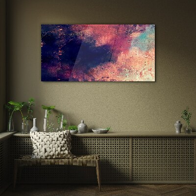 Tableau sur verre Paysage abstrait de couleurs