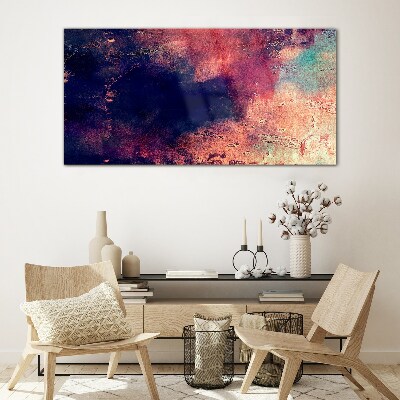 Tableau sur verre Paysage abstrait de couleurs