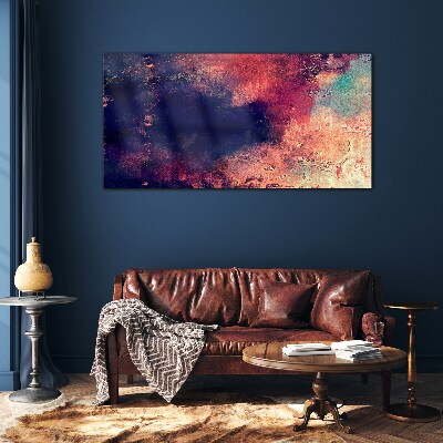 Tableau sur verre Paysage abstrait de couleurs