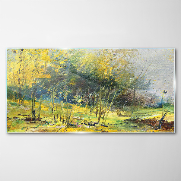 Tableau en verre Automne doré dans le parc